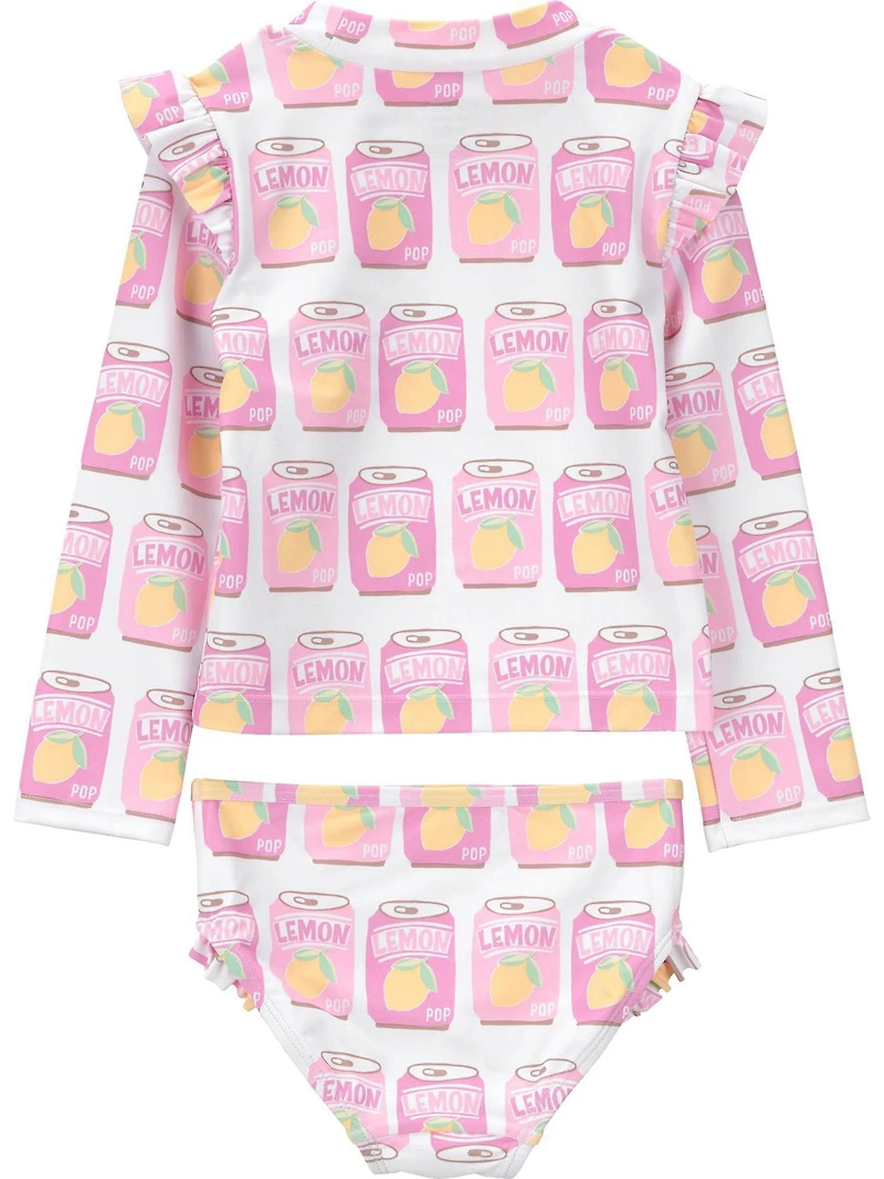 Carter's Child of Mine TG 2PC Swimsuit - Pink Soda Cans