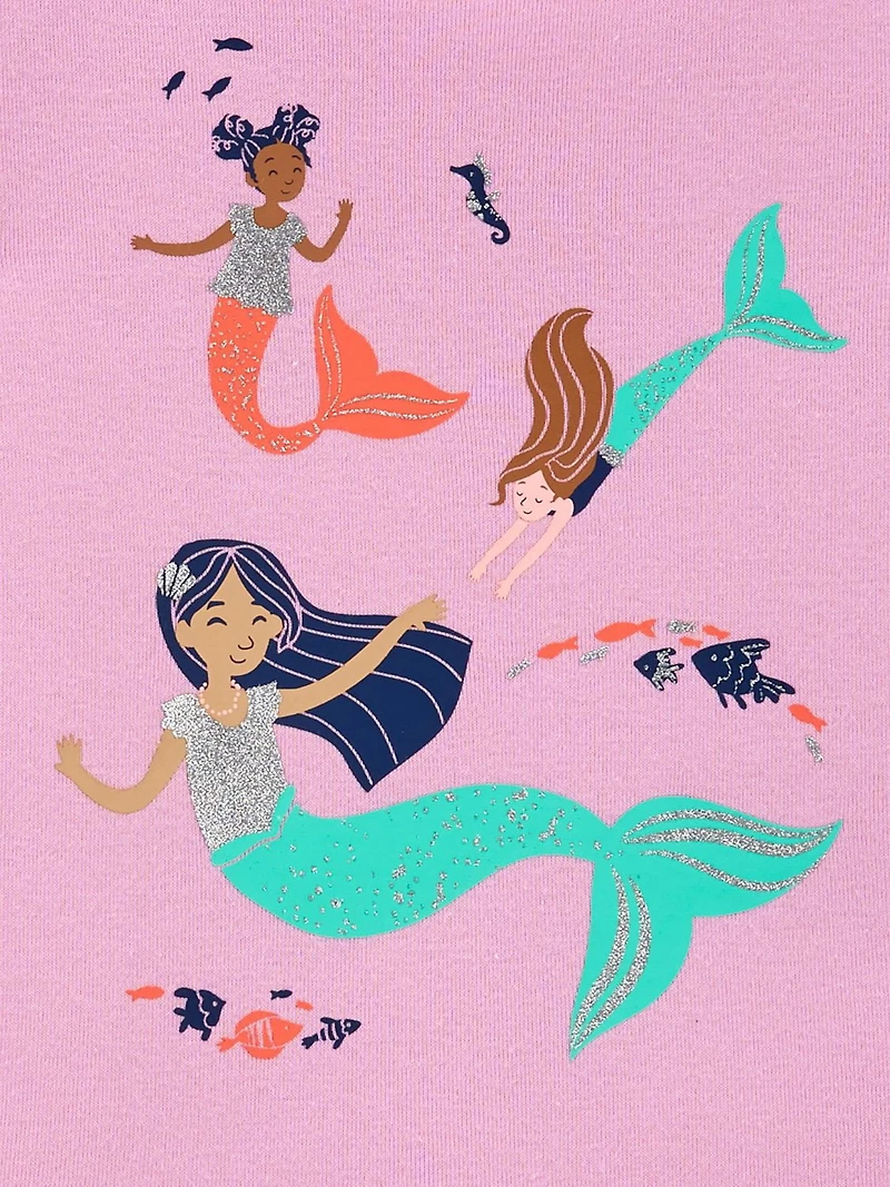 Child of Mine made by Carter's Infant Girl' Cotton 2-piece Pyjama - Mermaid