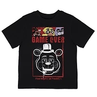 Five Nights at Freddy's T-shirt col rond à manches courtes pour garçon Tailles TP à TG
