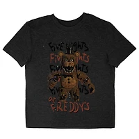 Five Nights at Freddy's T-shirt col rond à manches courtes pour garçon