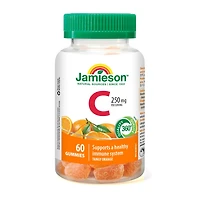 Jamieson Gummies de Oitamine C  - Orange Acidulée 60 bonbons
