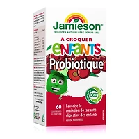 Jamieson Kids Probiotic Chewable Tablets, 5 Billion CFU, Cherry, 60 Count