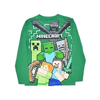 Minecraft Boys Mine Chase Long Sleeve T-Shirt