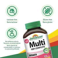 Jamieson 100% Complete Multivitamin for Women, 115 Caplets