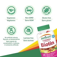 Jamieson High Potency Biotin 2,500 mcg Gummies, 100 Gummies