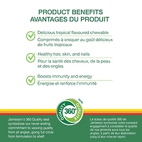 Jamieson multivitamine 100 % complète à croquer, 80 caplets