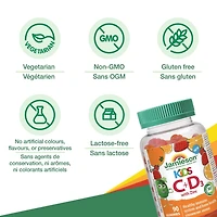 Jamieson Kids Vitamin C + D3 with Zinc Gummies, 90 Count
