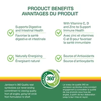 Jamieson Avancé Probiotique 10 milliards + Soutien Immunitaire, 30 Capsules