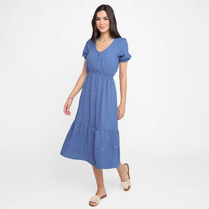 Devoted Women's, Embroidered Dress, Sizes XS-XL