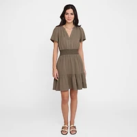 Devoted Women's, Tencel Smocked Dress Sizes XS-XL