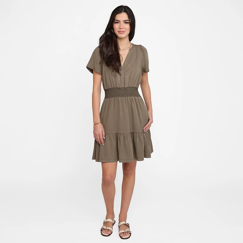 Devoted Women's, Tencel Smocked Dress Sizes XS-XL