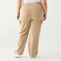 DV Relaxed fit high rise cargo pant with elastic waistband