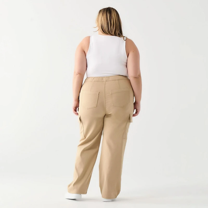 DV Relaxed fit high rise cargo pant with elastic waistband