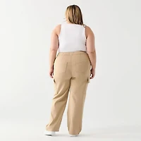 DV Relaxed fit high rise cargo pant with elastic waistband