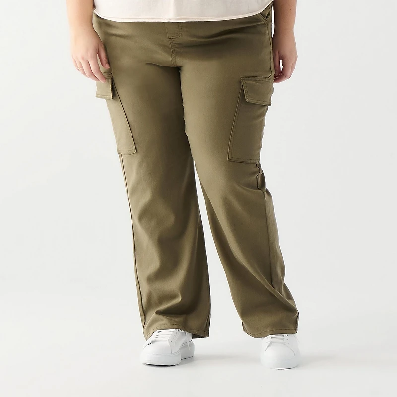 DV Relaxed fit high rise cargo pant with elastic waistband