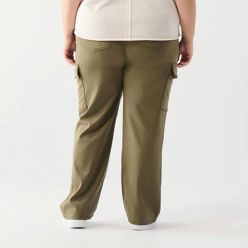 DV Relaxed fit high rise cargo pant with elastic waistband