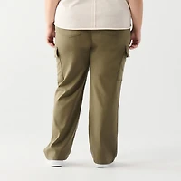 DV Relaxed fit high rise cargo pant with elastic waistband