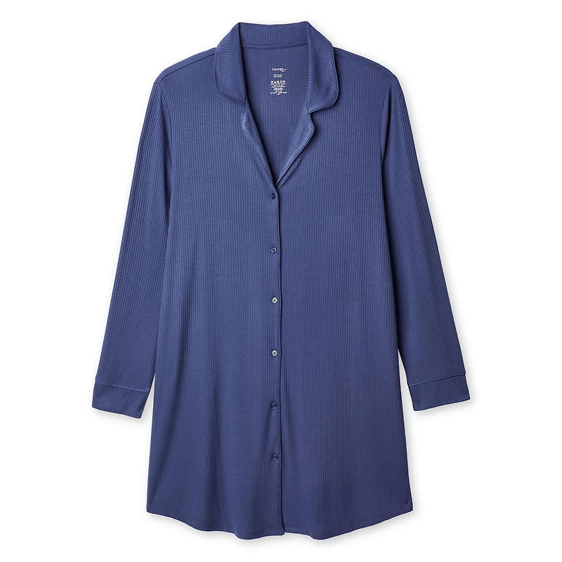 Chemise de nuit côtelée George Plus pour femmes