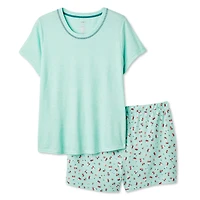 George Women's Plus Two Piece Pajama Set