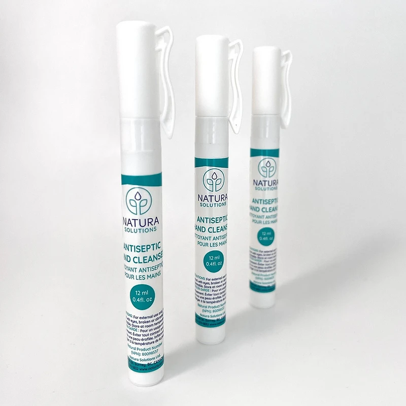 Natura Solutions Stylo vaporisateur nettoyant antiseptique pour les mains Nettoyant antiseptique pour les mains