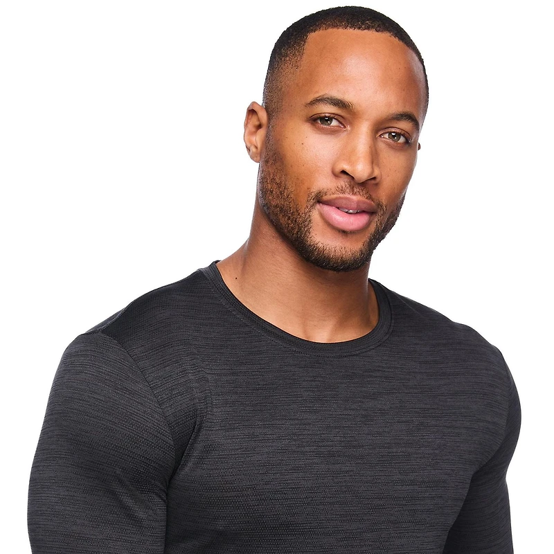 T-shirt de sport à manches longues Athletic Works pour hommes