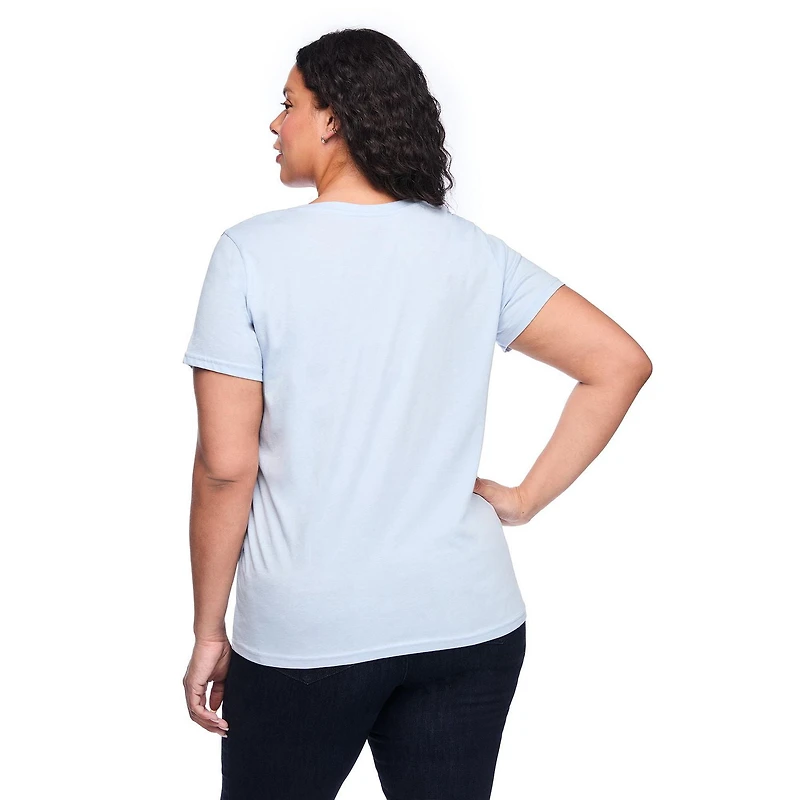 Peanuts Women's Plus Charlie Brown and Snoopy T-Shirt