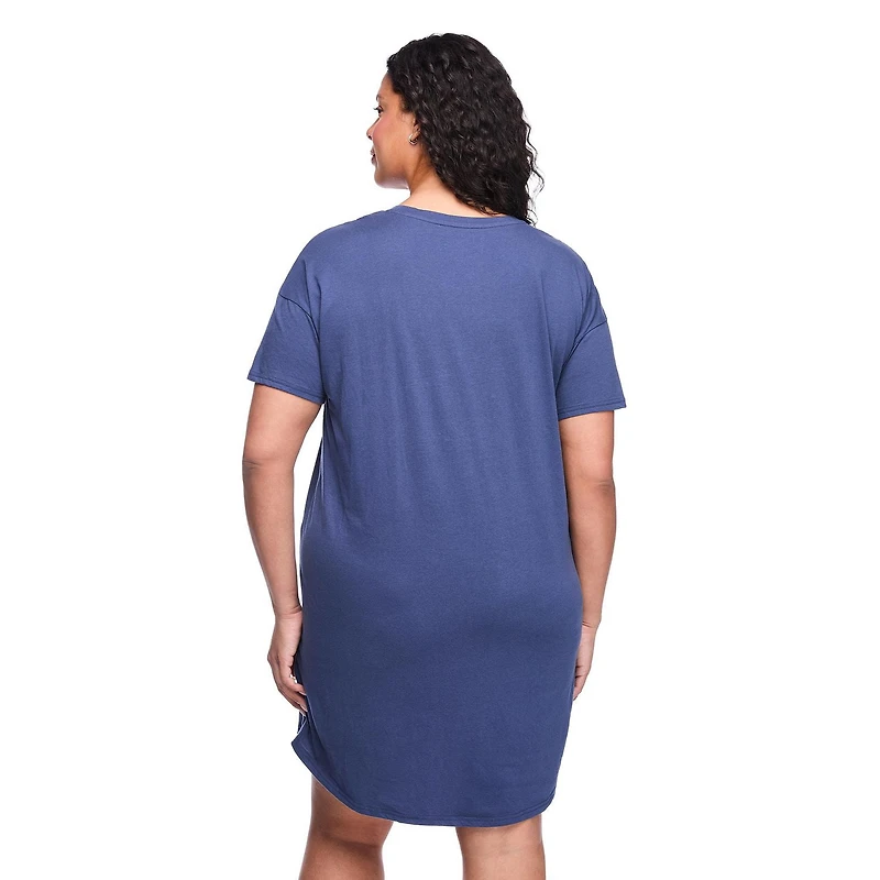 Chemise de nuit à encolure ras du cou George Plus pour femmes