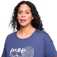 Chemise de nuit à encolure ras du cou George Plus pour femmes