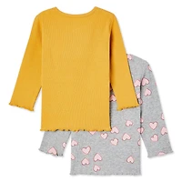 George Baby Girls' Rib Tee 2-Pack