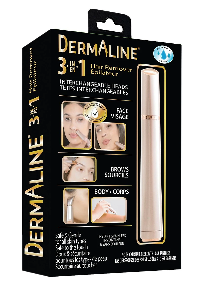 DermaLine 3 en 1 Epilateur 3 in 1