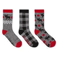 Lot de 3 paires de mi-chaussettes Canadiana pour hommes