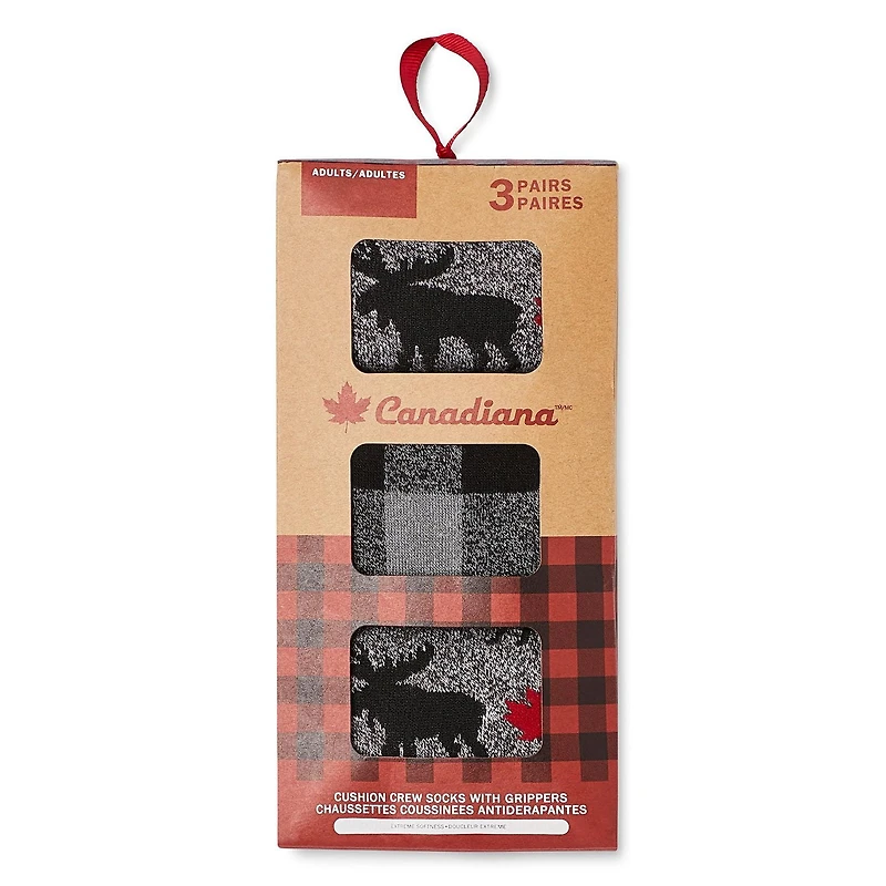 Canadiana Men's Crew Socks 3-Pack