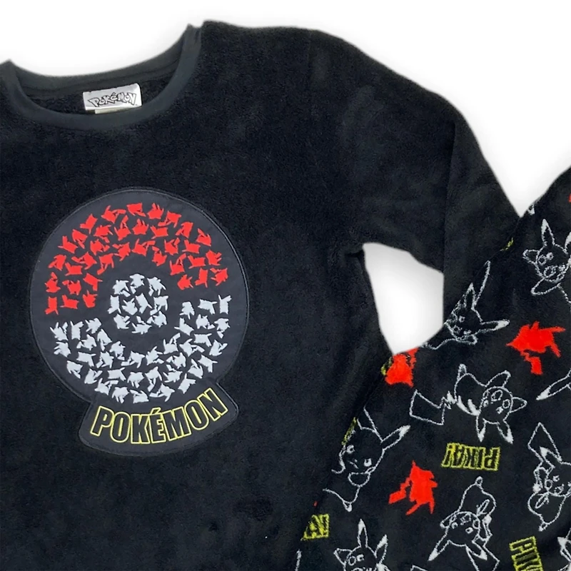 Pokemon Boy's 2-piece Long Sleeve Pajama Set with elastic waist band