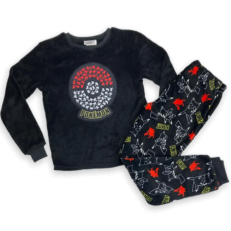 Pokemon Ensemble de pyjama 2 pièces pour garçons avec élastique à la taille