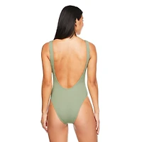 No Boundaries Women's Scoop Neckline Swimsuit
