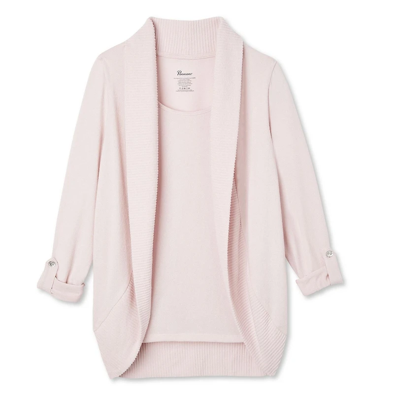 Cardigan long trompe-l'œil Penmans pour femmes