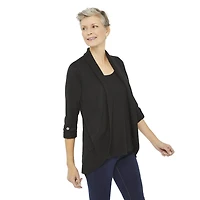 Cardigan long trompe-l'œil Penmans pour femmes