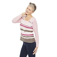 T-shirt à encolure carrée et manches longues Penmans pour femmes