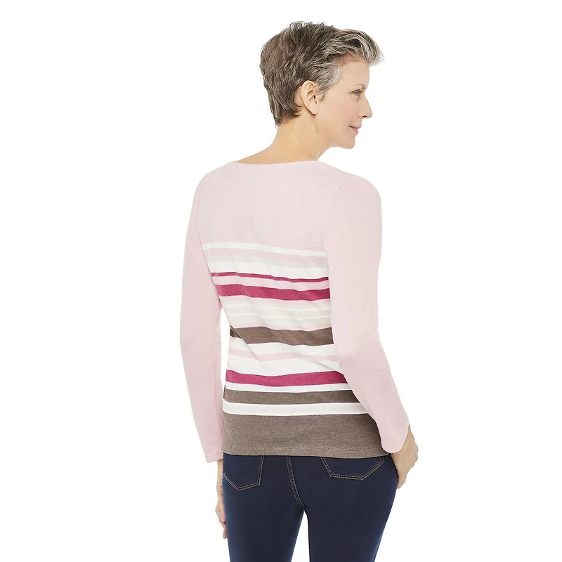 T-shirt à encolure carrée et manches longues Penmans pour femmes