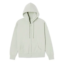 No Boundaries Women's Oversized Zip-Up Hoodie