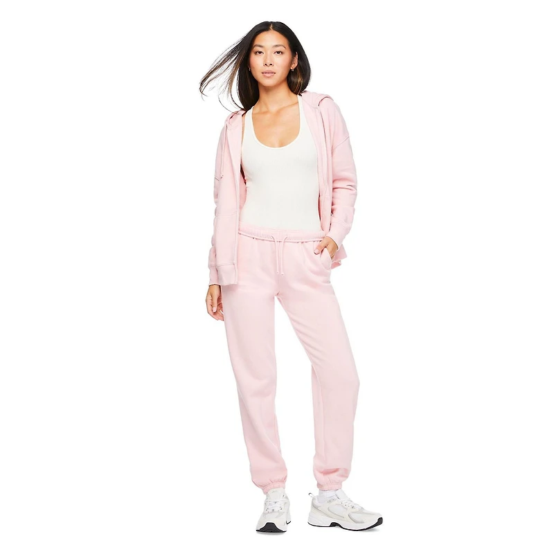 No Boundaries Women's Oversized Zip-Up Hoodie