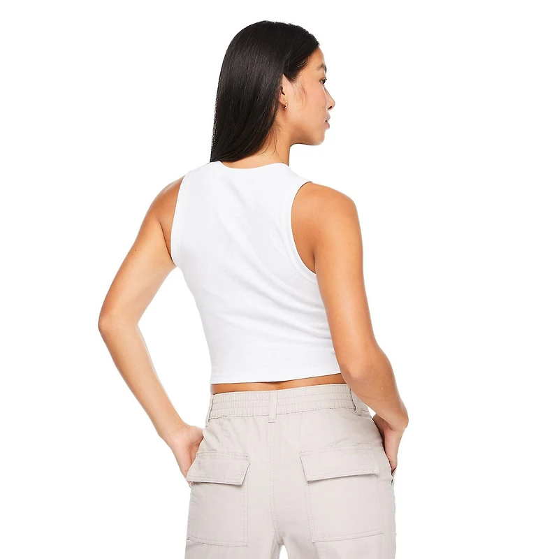 Débardeur côtelé No Boundaries pour femmes Tailles TP–TTG