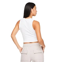 No Boundaries Women's Rib Tank Top, Sizes XS-XXL