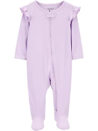 Carter's Child of Mine Sleep n Play Violet à volants pour bébé fille