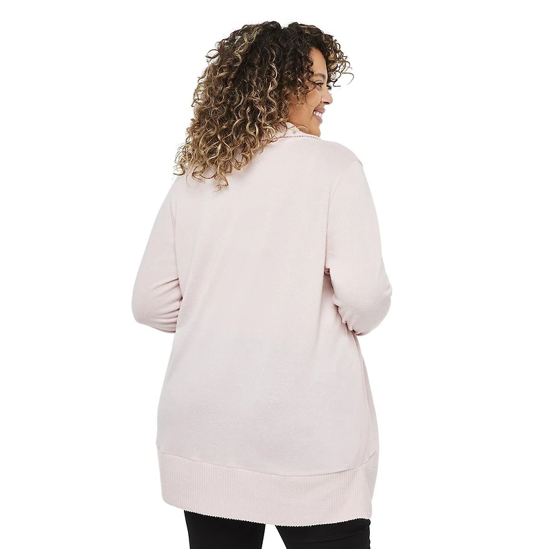 Cardigan avec débardeur trompe-l'œil George Plus pour femmes
