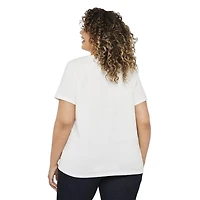 T-shirt avec pierres brillantes George Plus pour femmes