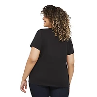 T-shirt avec pierres brillantes George Plus pour femmes