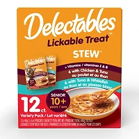 Delectables Stew Senior Cat Treats Variety Pack, 12x40g (12pk)