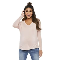 Paisley Sky Maternity Dolman Sleeve Top
