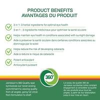 Jamieson Gélules de Lutéine 40 mg Avec Zéaxanthine et Myrtille 60 Gélules